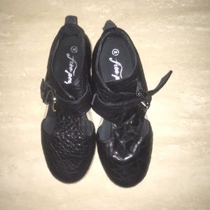 Free People leather platform shoes